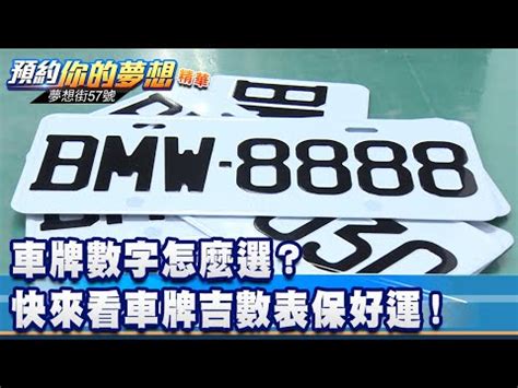 車牌6個數字|車牌怎麼選比較好？數字五行解析吉凶秘訣完整教學